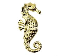 Zinc Alloy Animal Series For Seahorse Cabinet Handle Pull Solid Brass with Protective Five-Layer Finish for Stylish Home Furniture (Gold)