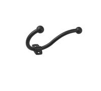 Zinc Alloy Antique Black Single Cabinet Bedroom top Door Back Wall Coat Hook(Black)