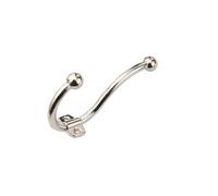 Zinc Alloy Antique Black Single Cabinet Bedroom top Door Back Wall Coat Hook(Silver)