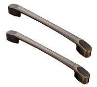 Zinc Alloy Antique Bronze Handle Pulls, Retro Door Pulls Cabinet Handle Pulls Cupboard Pulls, Wardrobe Handles Drawer Handles,128mm, 2 PCS