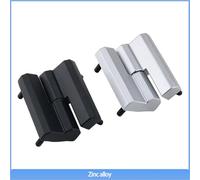 Zinc Alloy Black Detachable Hinge with Embedded Left and Right Opening Screws 1Pcs(Matte-R)