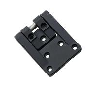 Zinc Alloy Black External Hinge T-Shaped Corner Rotary Hinge Distribution Box Industrial Chassis Cabinet Door Hinge 1Pcs