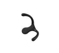Zinc Alloy Black Single Simple Furniture Wardrobe Hardware Fitting Room Clothes Hats Wall Metal Small Coat Hook(Black)