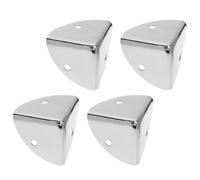 Zinc Alloy Box Corner Protectors 40mm Case Corner Reinforcement for Wooden Boxes Toolboxes Silver Tone