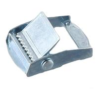 否Zinc Alloy Buckle for Heavy Duty Tie-Down Straps, 20mm or 25mm Ratchet Tensioner with Knuckle Closure for Cargo Luggage Toolboxes, Silver Metal Fixed Clamp 150kg to 250kg Load Capacity(25mm)
