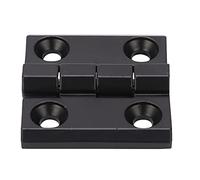 Zinc Alloy Cabinet Door Hinge Double Compressed Spring Activity Device Black 58x58mm (47 * 50mm)