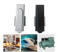 Zinc Alloy Cabinet Lock Kit for Desk Drawer, Wardrobe Door, Showcase Display and Locker Surity, Furniture Hardware Privacy Door Lock, Black Silver Finish for ll Cabinet Doors(Black)