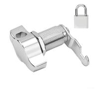 Zinc Alloy Cabinet Lock with Keyless Cam Lock and Padlock, Suitable for Securing Storage Units, Electronic Cabinets, and Office Furniture (30mm)