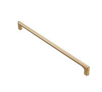 Zinc Alloy Cabinet Pulls, Gold Bedroom Wardrobe Drawer Kitchen Cupboard Cabinet Door Pulls, Modern Style Cabinet Door Handles Knobs Hole Center 256mm, 1 Pcs