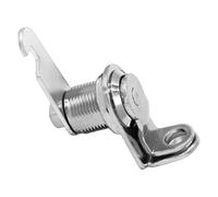 Zinc Alloy Cam Lock for Cabinets, Lockers, Mailboxes, Toolboxes and Furniture, Padlock Compatible Security Lock, Silver, 16mm 20mm 25mm 30mm