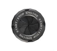 Zinc Alloy Car Engine Start Stop Button Cover(Titanium Color)