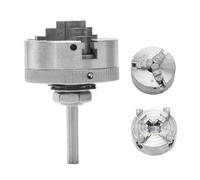 Zinc Alloy Chuck Connecting Rod Self Centering Wood Turning Clamp Accessory for Metal Lathe Mini High Precision (Connecting Rod & 4 Jaw Chuck)