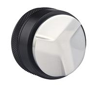 Zinc Alloy Coffee Distributor Coffee Powder Ha mmer Leveler Tool Hand Tampers 53 mm Black