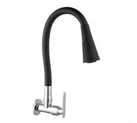 Zinc Alloy Construction Wall Mount Cold Water Faucet with Swivel Spout for Efficient Water Direction Control