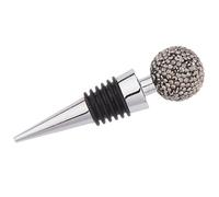 Zinc Alloy Diamond Ball Wine Bottle Stopper, Cone Shape for Parties | Rhinestone Crystal Design, Reusable Plug, Preserves Opened Bottles, Suits Beer and Sparkling Wine Containers
