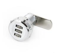 Zinc Alloy Digital Combination Cam Lock for Cabinets, Drawers and School Locker Use No Screws Required (25mm)