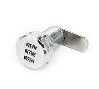 Zinc Alloy Digital Combination Cam Lock for Cabinets, Drawers and School Locker Use No Screws Required (20mm)