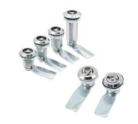 Zinc Alloy Distribution Box Lock Switch Cabinet Door Lock Triangle Key Tongue Lock 1Pcs(18mm Slotted Lock)