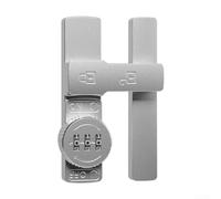Zinc Alloy Door Latch Sliding Bolt Lock Luminous 180 Degree Rotation with Screw Mounting Suitable for Bathroom Balcony Room Doors (Silver)