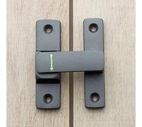 Zinc Alloy Door Latch With Glow In The Dark Visual Aid For Use On Doors Where Lighting Is Minimal Or Absent(gray)