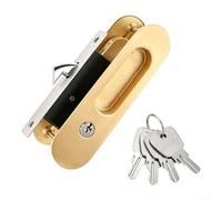 Zinc Alloy Door Lock 16x4.3cm Silver for Black Gold Zinc Alloy(Gold) | Tool free setup, for quick secure fit, user friendly, no expertise needed, for ideal for renters