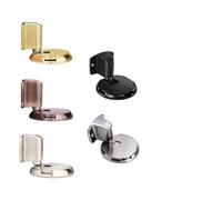 Zinc Alloy Door Stopper with Brushed Stainless Steel Face, Windproof & Rustproof for Doors 0-25 mm Gap, Black/Silver/Bronze/Copper/Gold