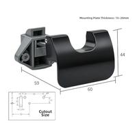 Zinc Alloy Eccentric Drawer Lock Catch Mechanism for RV Cabinet Yacht | Eccentric cam design allows flexible fitting in drawers and cabinets without obstructing internal structures.