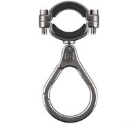 Zinc Alloy Electric Bike Hook No Drill 360° Rotation Rebound Buckle | Supports up to 20 kg Secure Spring Buckle Mounts on Round Oval or D-Shaped Handlebar Frames 9.5x6.2x1.4cm