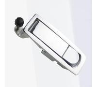 Zinc Alloy Electrical Cabinet Flat Bounce Lock with Key Designed for RV Trunk Doors Industrial Cabinets and Secure Storage Solutions (Silver #2)