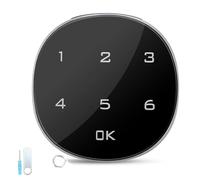 Zinc Alloy Electronic Cabinet Lock, Digital Password Keyless Lock, Touch Keypad Cabinet Lock with 4-15 Digit Code for Wardrobe Drawer Toolbox Mailbox