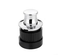 Zinc Alloy Embedded Furniture Handles, Invisible Spring Shake Knobs and Pulls for Cabinet, Kitchen and Door, Modern Minimalist Design(Chrome)