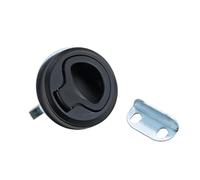Zinc Alloy Embedded Handle Lock Industrial Equipment Cabinet Drawer Lock 1Pcs(Black)