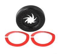 Zinc Alloy Engine Start Button Cover Trim Designed for Ignition Switch Cap Compatible with Various Cars (black)