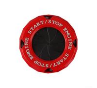 Zinc Alloy Engine Start Stop Switch Cover Rotary Fit(Red With Black) | zinc alloy, smooth rotary action, fit, easy install, protects original button