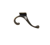 zinc Alloy Entrance Coat Hook Bathroom Kitchen Single Retro Simple Wall Double Hook(Antique Brass)