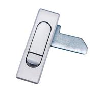 Zinc Alloy Flat Lock Electrical Cabinet Lock Distribution Box Door Lock 1Pcs(Matte Band Lock)