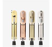 Zinc Alloy Foot-Operated Lever Door Stops Adjustable Kickdown Bronze Door Holder Door Stop Hardware Door Buffer Fittings 1Pcs (Color : Nero)