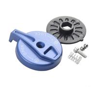 Zinc Alloy Fork Shoulder Cover for Mountain Bike, Blue Bicycle Fork Remote Lockout Cap, MTB Front Fork Switch Button Replacement, Cycling Suspension Parts