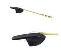 Zinc Alloy Front Mount Toilet Flush Lever, Adjustable Cistern Handle Replacement for Standard Tanks, Rust Resistant Bathroom Trip Lever with Easy No-Tool Installation(Black)