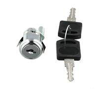 Zinc Alloy Furniture Central Lock with Linkage Lock Rod, Triple Bolt Interlock System for Office File Cabinet Drawer, Metal Storage Cupboard Security Locker Lock (Short Type)