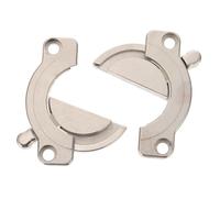 Zinc Alloy Furniture Connectors Kit for Dining Table Leaves | Rotate Close Design, Panel Alignment and Locking, Silver Finish, for Carpenters and Furniture Makers