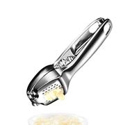 Zinc Alloy Garlic Press - Dishwasher Safe Garlic Grinder & Peeler | Durable Garlic Chopper for Home Kitchen, Restaurant, Canteen, Easy to Use Kitchen Gadget