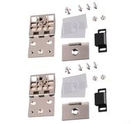 Zinc Alloy Glass Cabinet Hinges for 90 Degree Display, Smooth Operation and Secure Positioning (S)