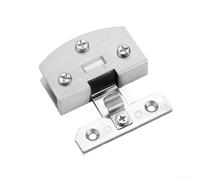 Zinc Alloy Glass Door Hinge for Cabinet and Wine Storage, Reliable and Stable Design for 7 8mm Glass Doors, Non Opening Feature (Silver)