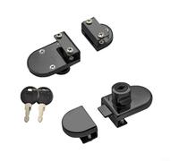 Zinc Alloy Glass Door Lock for Display Cabinets Secure Your Treasures with Unique Key Feature (Black)