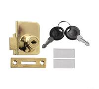Zinc Alloy Glass Door Lock Latch with Two Keys for Secure for Display Cases (3#)