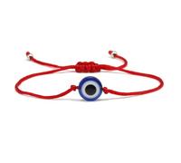 Zinc Alloy Hand Red String Adjustable Bracelet Women Evil Eye Rope Handmade Tibetan Buddhist DIY