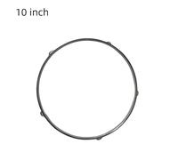 Zinc Alloy Heavy Duty Rim Guard and Protector for 8 10 12 14 Inch Snare Drums, Silver