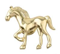 Zinc Alloy Horse Knobs for Kids Cabinets Charming Furniture Handles for Young Ones (Gold)
