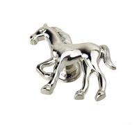 Zinc Alloy Horse Knobs for Kids Cabinets Charming Furniture Handles for Young Ones (Silver)
